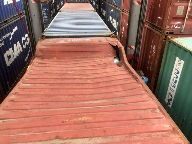 conteneur dommage accident manutention